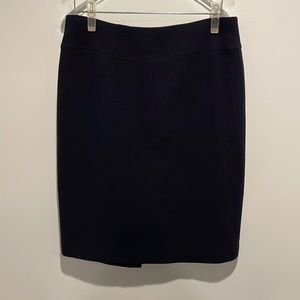 Talbots Petites Collection 100%Wool Midnight Blue Pencil Skirt 8P